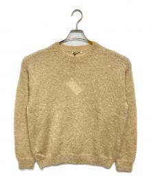 AURALEE（オーラリー）の古着「BRUSHED SUPER KID MOHAIR KNIT P/O」｜ベージュ