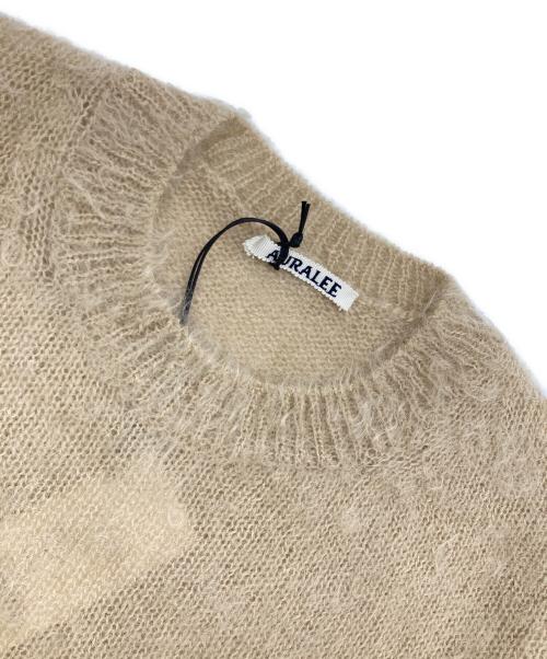 AURALEE（オーラリー）AURALEE (オーラリー) BRUSHED SUPER KID MOHAIR KNIT P/O ベージュ サイズ:1 未使用品の古着・服飾アイテム