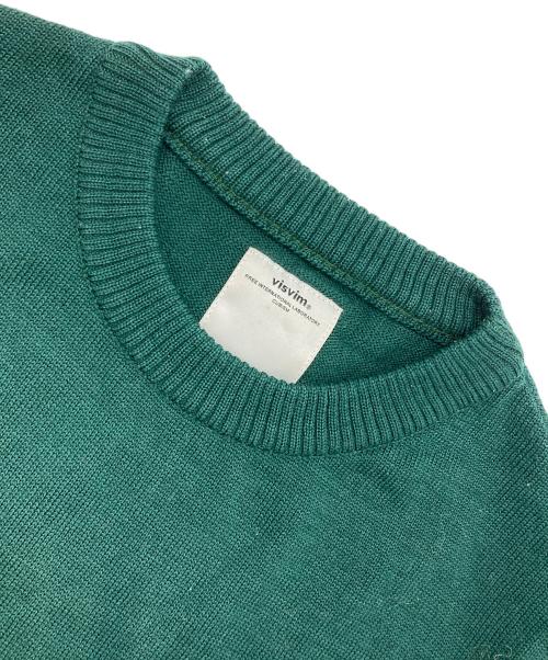 VISVIM（ビズビム）VISVIM (ビズビム) クルーネックウールニット グリーン サイズ:1の古着・服飾アイテム