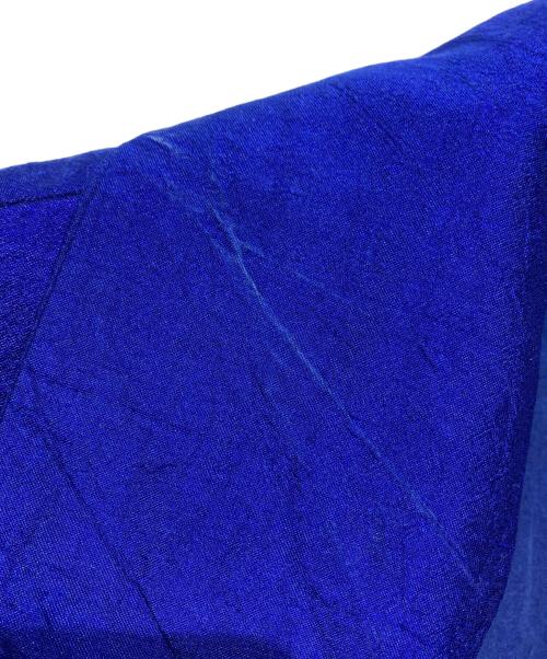 CASEY VIDALENC（ケイシーヴィダレンク）CASEY VIDALENC (ケイシーヴィダレンク) シルク3Bジャケット ブルー サイズ:XSの古着・服飾アイテム