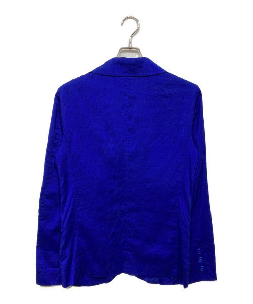 CASEY VIDALENC（ケイシーヴィダレンク）CASEY VIDALENC (ケイシーヴィダレンク) シルク3Bジャケット ブルー サイズ:XSの古着・服飾アイテム