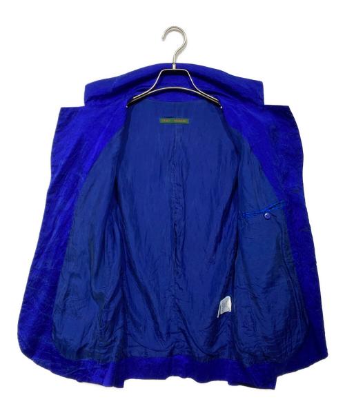 CASEY VIDALENC（ケイシーヴィダレンク）CASEY VIDALENC (ケイシーヴィダレンク) シルク3Bジャケット ブルー サイズ:XSの古着・服飾アイテム
