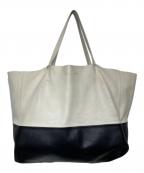 CELINEセリーヌ）の古着「ホリゾンタルカバ ショルダーバッグ」｜ホワイト×ブラック