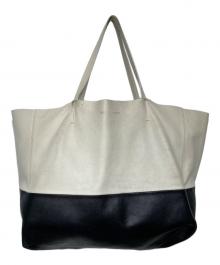 CELINE（セリーヌ）の古着「ホリゾンタルカバ ショルダーバッグ」｜ホワイト×ブラック