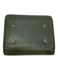 Maison Margiela（メゾンマルジェラ）の古着「4ステッチ 二つ折り ウォレット」｜グリーン