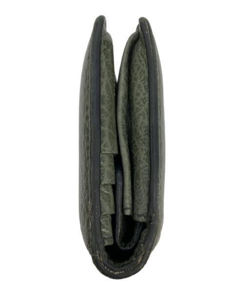 Maison Margiela（メゾンマルジェラ）Maison Margiela (メゾンマルジェラ) 4ステッチ 二つ折り ウォレット グリーンの古着・服飾アイテム