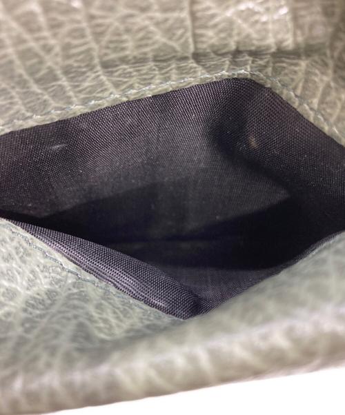 Maison Margiela（メゾンマルジェラ）Maison Margiela (メゾンマルジェラ) 4ステッチ 二つ折り ウォレット グリーンの古着・服飾アイテム