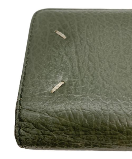 Maison Margiela（メゾンマルジェラ）Maison Margiela (メゾンマルジェラ) 4ステッチ 二つ折り ウォレット グリーンの古着・服飾アイテム