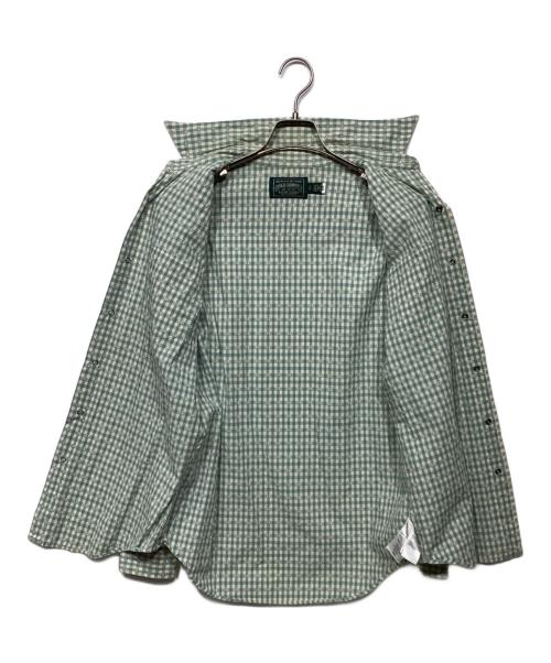 POLO COUNTRY（ポロカントリー）POLO COUNTRY (ポロカントリー) ウエスタンシャツ グリーン×ベージュ サイズ:Sの古着・服飾アイテム