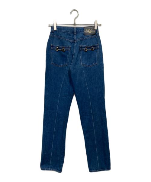 GUCCI（グッチ）GUCCI (グッチ) ホースビット デニムパンツ インディゴ サイズ:24の古着・服飾アイテム