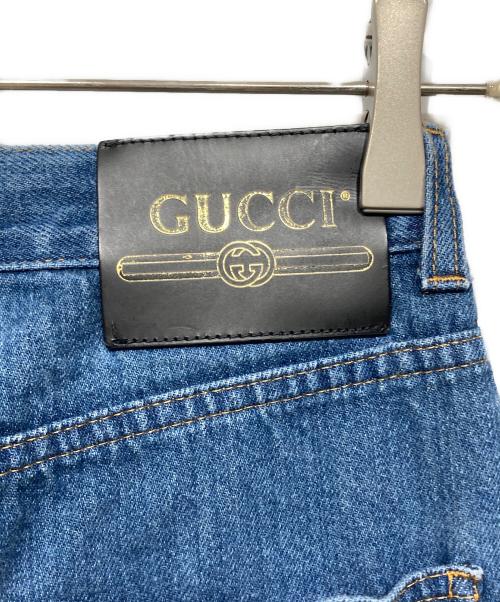 GUCCI（グッチ）GUCCI (グッチ) ホースビット デニムパンツ インディゴ サイズ:24の古着・服飾アイテム