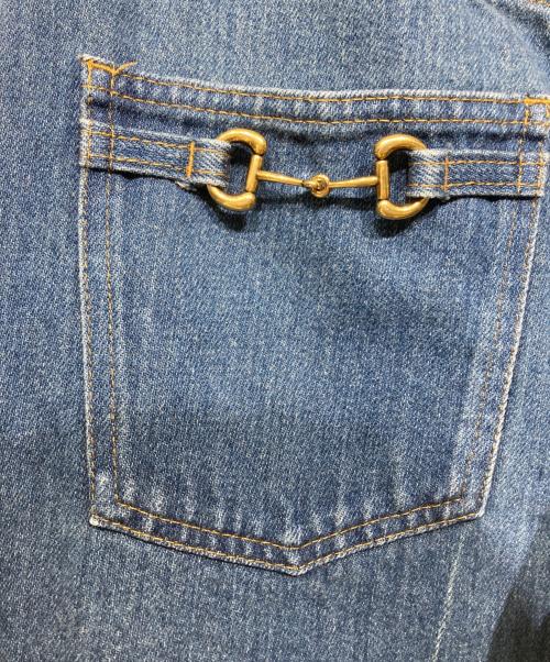 GUCCI（グッチ）GUCCI (グッチ) ホースビット デニムパンツ インディゴ サイズ:24の古着・服飾アイテム