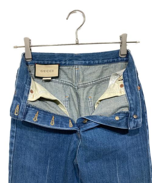 GUCCI（グッチ）GUCCI (グッチ) ホースビット デニムパンツ インディゴ サイズ:24の古着・服飾アイテム