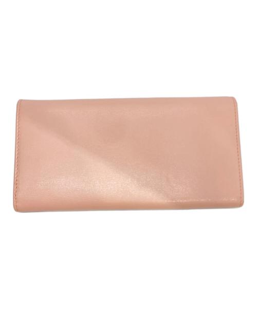 Salvatore Ferragamo（サルヴァトーレ フェラガモ）Salvatore Ferragamo (サルヴァトーレ フェラガモ) KM-22　ガンチーニ 長財布 ピンクの古着・服飾アイテム