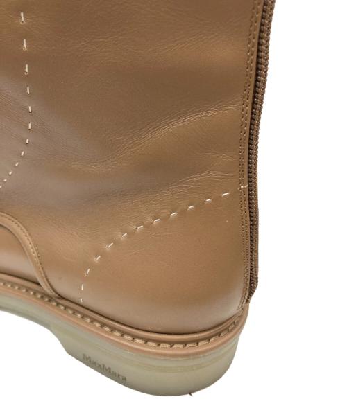 MaxMara（マックスマーラ）MaxMara (マックスマーラ) URBAN コンバットブーツ ブラウン サイズ:37の古着・服飾アイテム