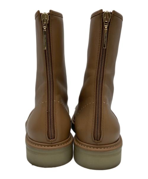 MaxMara（マックスマーラ）MaxMara (マックスマーラ) URBAN コンバットブーツ ブラウン サイズ:37の古着・服飾アイテム