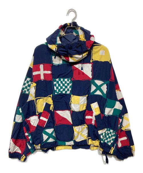 NAUTICA（ノーティカ）NAUTICA (ノーティカ) 90ｓ 総柄アノラックパーカー ネイビー サイズ:XLの古着・服飾アイテム