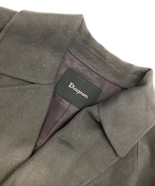 Diagram（ダイアグラム）Diagram (ダイアグラム) リバートレンチコート グレー サイズ:36の古着・服飾アイテム