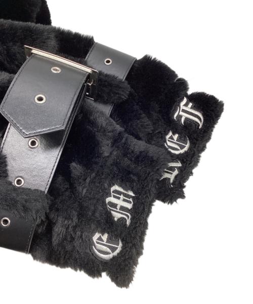 REFLEM（レフレム）REFLEM (レフレム) ベルト付きハイネックファージャケット ブラック サイズ:FREEの古着・服飾アイテム