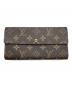 LOUIS VUITTON（ルイ ヴィトン）の古着「ポシェット・ポルトモネ クレディ」｜ブラウン