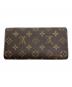 LOUIS VUITTON (ルイ ヴィトン) ポシェット・ポルトモネ クレディ ブラウン：10000円