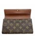 中古・古着 LOUIS VUITTON (ルイ ヴィトン) ポシェット・ポルトモネ クレディ ブラウン：10000円