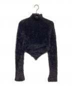 MARC JACOBSマークジェイコブス）の古着「HAIRY GRUNGE POINTED SWEATER」｜ブラック