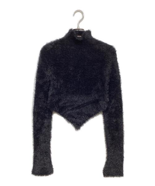 MARC JACOBS（マークジェイコブス）MARC JACOBS (マークジェイコブス) HAIRY GRUNGE POINTED SWEATER ブラック サイズ:XSの古着・服飾アイテム