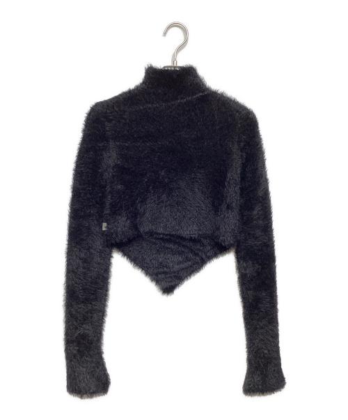 MARC JACOBS（マークジェイコブス）MARC JACOBS (マークジェイコブス) HAIRY GRUNGE POINTED SWEATER ブラック サイズ:XSの古着・服飾アイテム