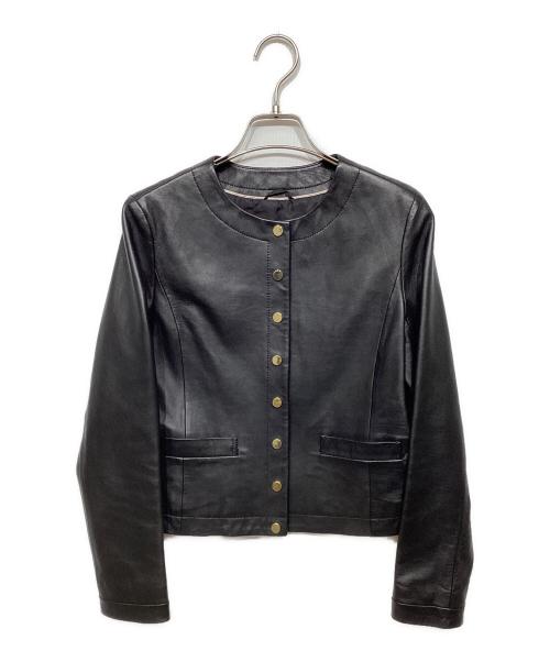 ANAYI（アナイ）ANAYI (アナイ) ラムレザードットボタン ジャケット ブラック サイズ:34の古着・服飾アイテム