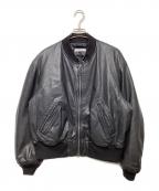 JOURNAL STANDARDジャーナルスタンダード）の古着「ゴートレザー ボンバーブルゾン」｜ブラック