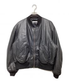 JOURNAL STANDARD（ジャーナルスタンダード）の古着「ゴートレザー ボンバーブルゾン」｜ブラック