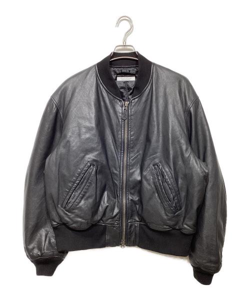 JOURNAL STANDARD（ジャーナルスタンダード）JOURNAL STANDARD (ジャーナルスタンダード) ゴートレザー ボンバーブルゾン ブラック サイズ:Lの古着・服飾アイテム