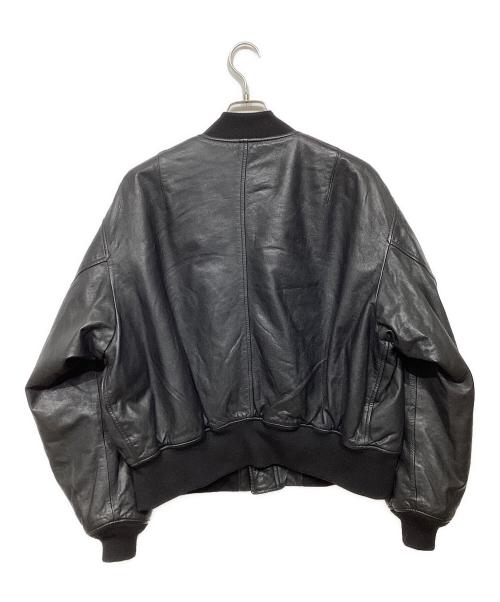 JOURNAL STANDARD（ジャーナルスタンダード）JOURNAL STANDARD (ジャーナルスタンダード) ゴートレザー ボンバーブルゾン ブラック サイズ:Lの古着・服飾アイテム