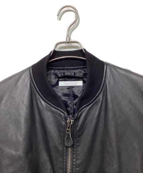 JOURNAL STANDARD（ジャーナルスタンダード）JOURNAL STANDARD (ジャーナルスタンダード) ゴートレザー ボンバーブルゾン ブラック サイズ:Lの古着・服飾アイテム