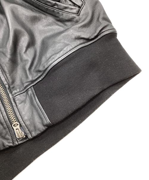 JOURNAL STANDARD（ジャーナルスタンダード）JOURNAL STANDARD (ジャーナルスタンダード) ゴートレザー ボンバーブルゾン ブラック サイズ:Lの古着・服飾アイテム