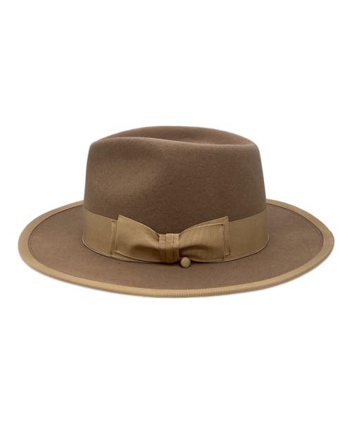 THE H.W.DOG&CO.（エイチダブリュードッグアンドコー）THE H.W.DOG&CO. (エイチダブリュードッグアンドコー) ハット ベージュ サイズ:38の古着・服飾アイテム