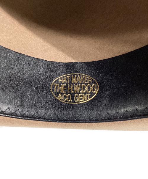 THE H.W.DOG&CO.（エイチダブリュードッグアンドコー）THE H.W.DOG&CO. (エイチダブリュードッグアンドコー) ハット ベージュ サイズ:38の古着・服飾アイテム