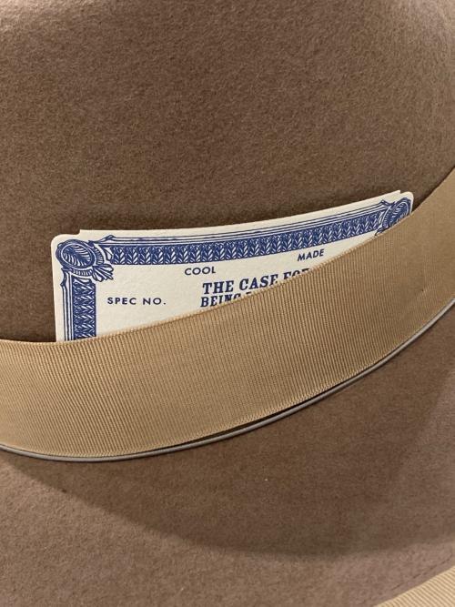 THE H.W.DOG&CO.（エイチダブリュードッグアンドコー）THE H.W.DOG&CO. (エイチダブリュードッグアンドコー) ハット ベージュ サイズ:38の古着・服飾アイテム