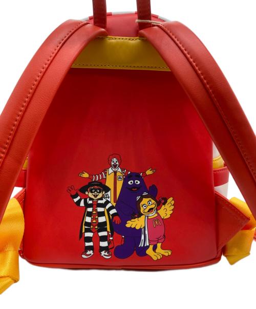 McDonald's（マクドナルド）McDonald's (マクドナルド) Lounge Fly (ラウンジフライ) Cosplay ミニリュック レッド×イエローの古着・服飾アイテム