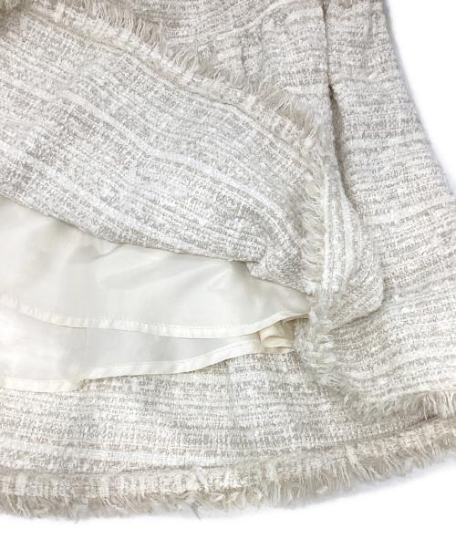 anuans（アニュアンス）anuans (アニュアンス) オリジナルツイードバルーンスリーブブラウス ベージュ サイズ:Fの古着・服飾アイテム