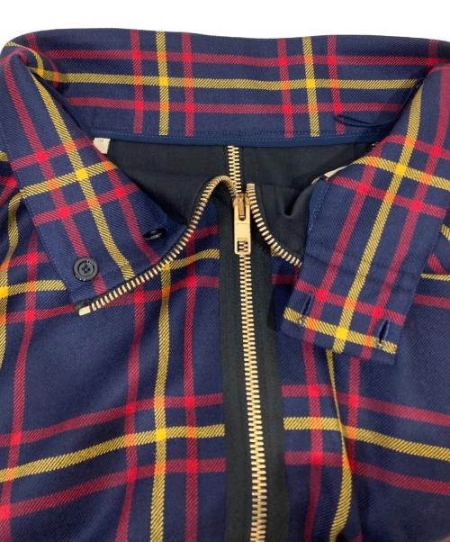 GUCCI（グッチ）GUCCI (グッチ) チェックジップスカート ネイビー サイズ:38の古着・服飾アイテム