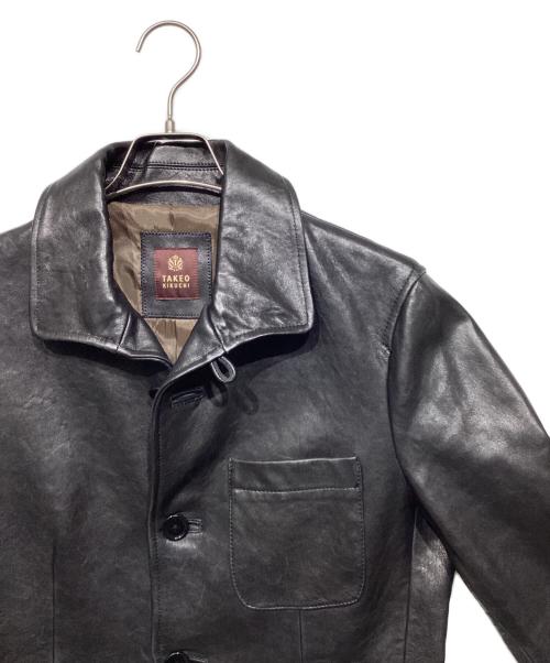 TAKEO KIKUCHI（タケオキクチ）TAKEO KIKUCHI (タケオキクチ) ラムレザージャケット ブラック サイズ:2の古着・服飾アイテム