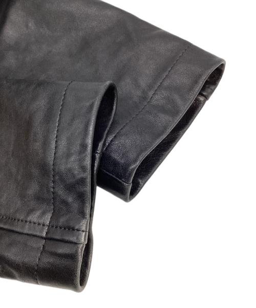 TAKEO KIKUCHI（タケオキクチ）TAKEO KIKUCHI (タケオキクチ) ラムレザージャケット ブラック サイズ:2の古着・服飾アイテム