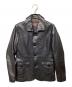 TAKEO KIKUCHI（タケオキクチ）の古着「ラムレザージャケット」｜ブラック