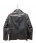 TAKEO KIKUCHI (タケオキクチ) ラムレザージャケット ブラック サイズ:2：15000円