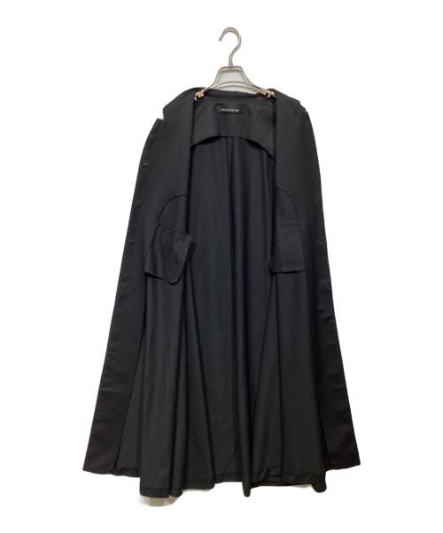 mizuiro-ind（ミズイロインド）mizuiro-ind (ミズイロインド) スタンドカラーフレアワンピース ブラック サイズ:記載なしの古着・服飾アイテム