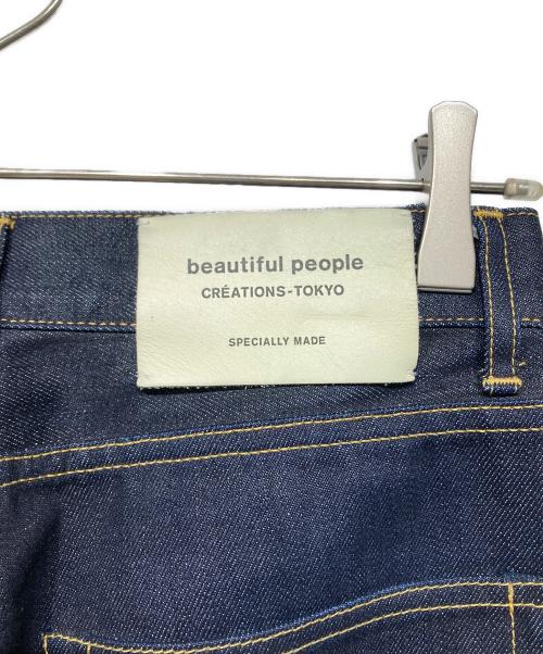 beautiful people（ビューティフルピープル）beautiful people (ビューティフルピープル) selvage denim 5pocket woman fits インディゴ サイズ:36の古着・服飾アイテム