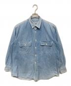 COMME des GARCONS HOMMEコムデギャルソン オム）の古着「デニムシャツ」｜インディゴ