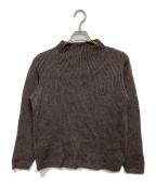 C.P COMPANYシーピーカンパニー）の古着「モックネックリブニット」｜ブラウン